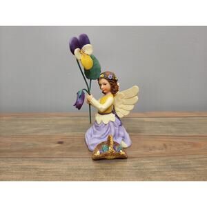 Vintage 2002 DEMDACO Wildflower Angels VIOLAS FOR LOVING THOUGHT Kathy Killip